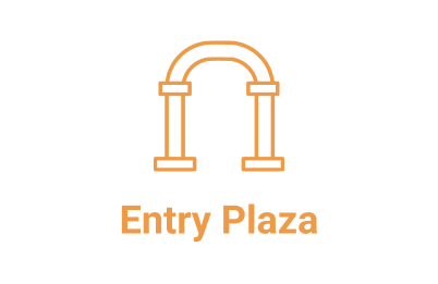 Entry plaza